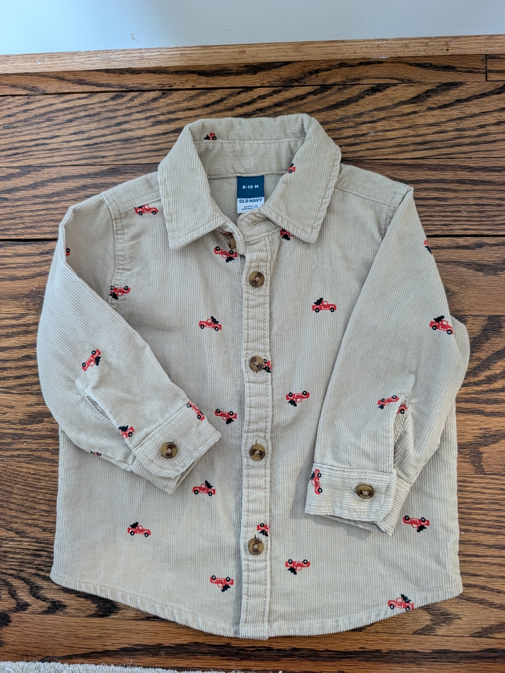 Old Navy Beige Corduroy Button-Down